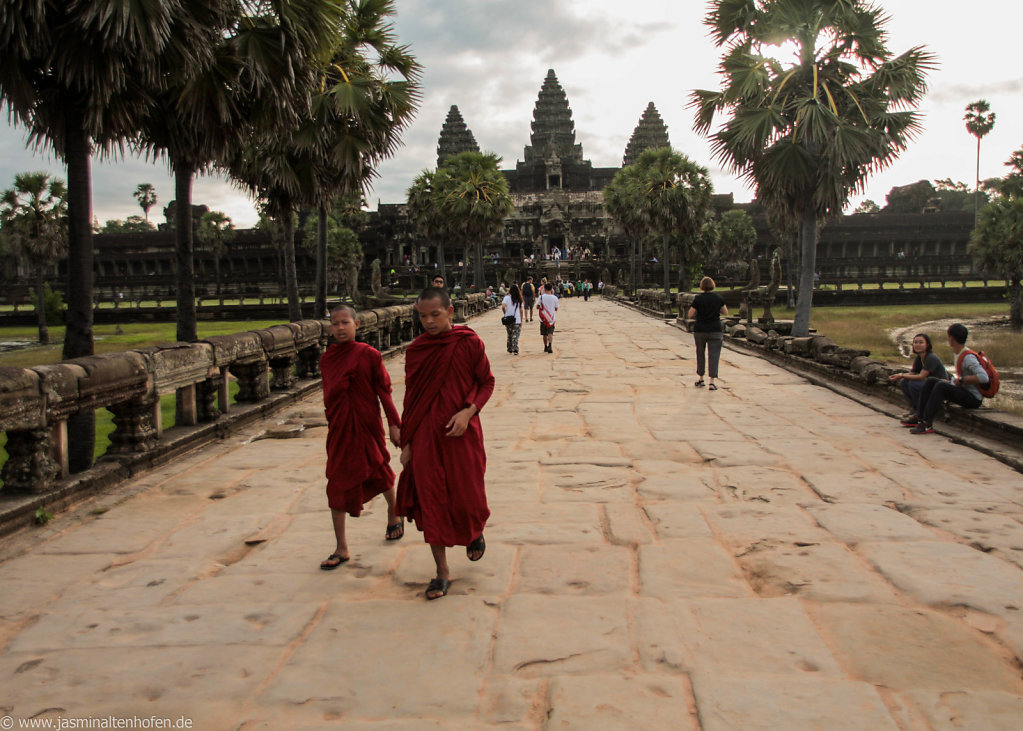 approaching Angkor Wat